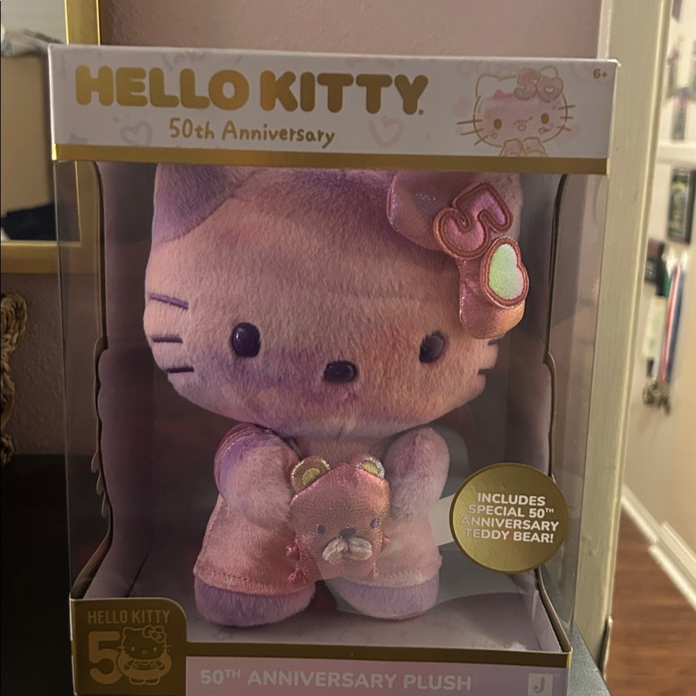 Hello Kitty 50th Anniversary Pink and Purple Plush